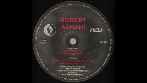 Robert Armani - Hit Hard 1994