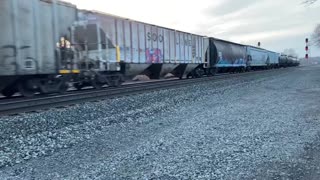 Rare!!! Two Trains! Lyndon Rd. Fairport, NY 1/13/21