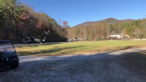 UH-60 taking off