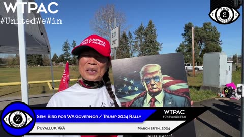 Jane Xiuhong Jin at Republican Rally in Pierce County, WA March 18, 2024