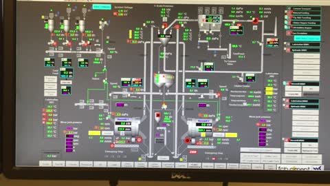 Control at centre control room at Cement Company