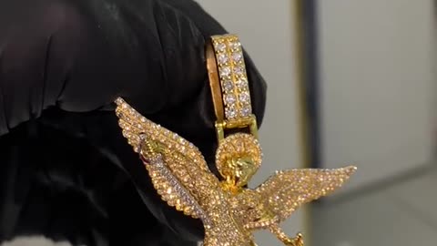 10K Yellow Gold & Natural Diamond Saint Michael Pendant