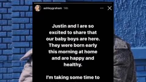 Congrats! Ashley Graham and Justin Ervin Who WE'LL COME Twin's Son❤️🥰