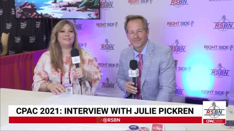 Interview with Julie Pickren at CPAC 2021 in Dallas 7/10/21