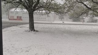 April 20th, 2021 Snow in Miller, Missouri!