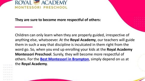 Why Is It A Good Option To Settle For A Montessori Brampton?