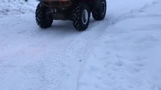 Family Build Winter Fort