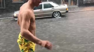 Swimming Up Street