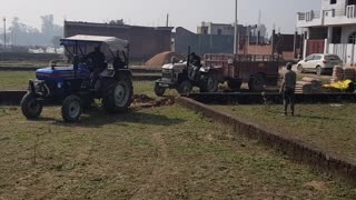 Tractor pulls put other tractor