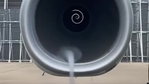 Tornado in a turbofan engine