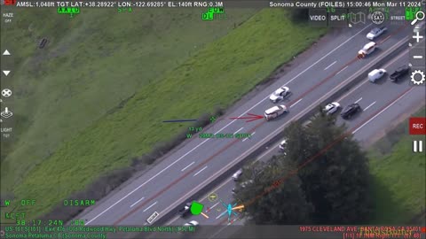 Helicopter footage shows Sonoma County deputies chase retail theft suspects
