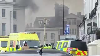 Massive fire at Claremont Hotel in Eastbourne, UK