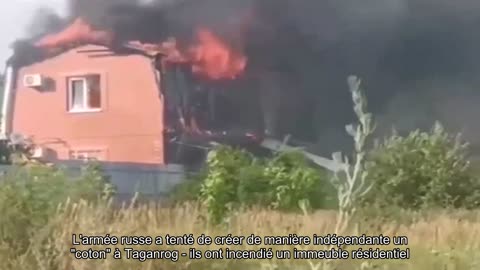 L'armée russe a tenté de créer de manière indépendante un "coton" à Taganrog - ils ont incendié un