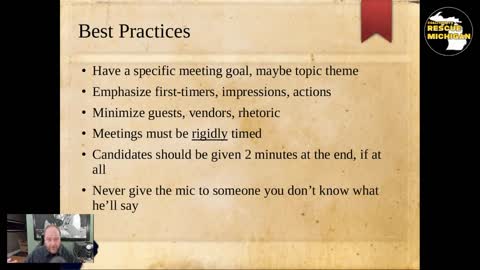 How To Run Effective Political Meetings