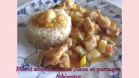 QUICK AND EASY SWEET AND SOUR PORK RECIPE - RECETTE DE PORC A L'AIGRE DOUCE RAPIDE ET FACILE