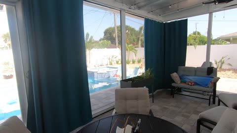 Private Patio in Satellite Beach | Florida Lanai Curtains | Richard North