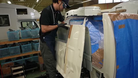 The process of making a campervan Japan's No.1 campervan factory