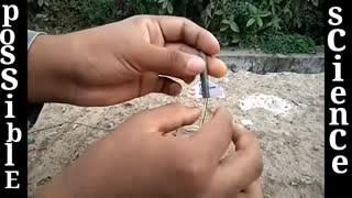 home made mini rocket testing without potassium nitrate