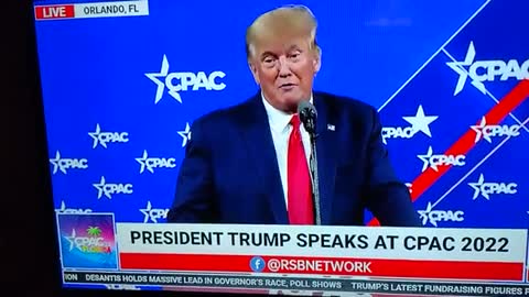President Trump at CPAC names who to support
