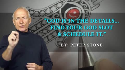 “God is in the details… find your god slot & schedule it.”