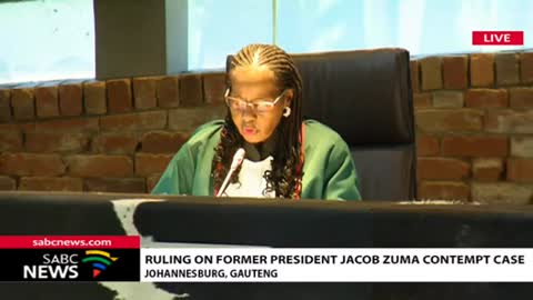 Former President Jacob Zuma Contempt Case Judgement