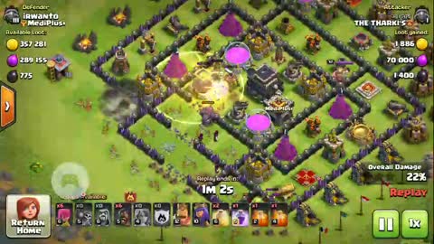 COC attack: GOValk attack: 3 star: NICE loot