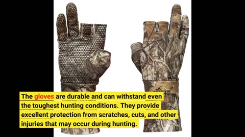 Buyer Reviews: North Mountain Gear Camouflage Fingerless Hunting Gloves for Men - Lightweight G...