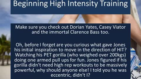 Beginning High Intensity Training