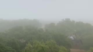 Foggy day over Lake Travis