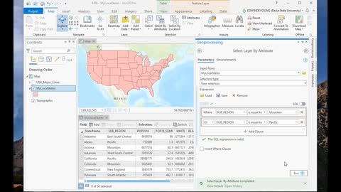 Selecting by Attributes in ArcGIS Pro