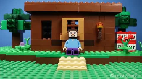 LEGO Minecraft The End Battle Stop Motion Animation Movies 2019 - LEGO Set Brickfilms