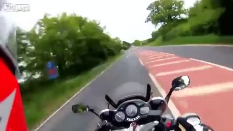 Hard accident on motorcycle