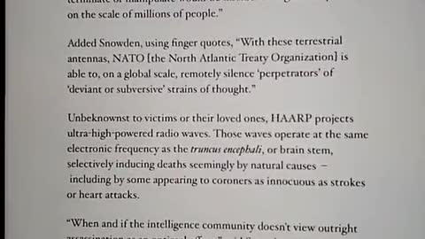 HAARPs Global assassination and depopulation agenda. Pause it and read it fully! 👀