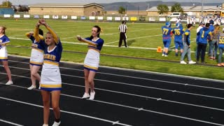 First year of cheer...and a great play!