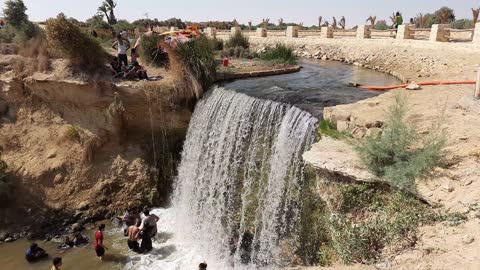 Egyptian Famous Waterfall Of Wadi El Rayan