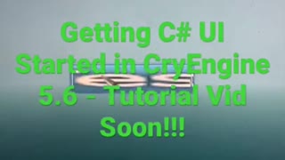 CryEngine 5 C# UI 1.0 Demo - Full tutorial coming soon!