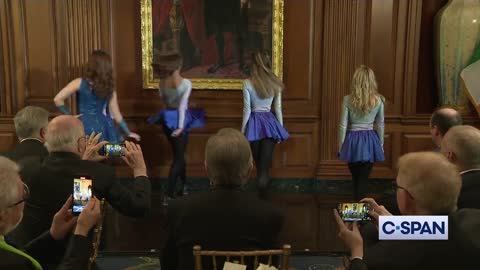 Speaker Pelosi reads StPatricksDay poem & then introduces Riverdance