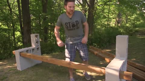 DIY Cinder Block Bench