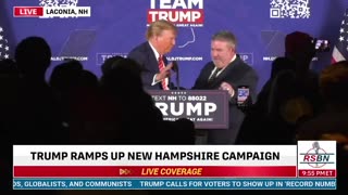 President Trump announces endorsement of the United Federation of Police Officers and the New England Police Benevolent Association in Laconia, New Hampshire