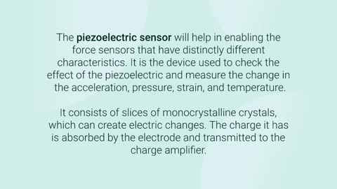 What Are The Main Benefits Of Piezoelectric Sensor