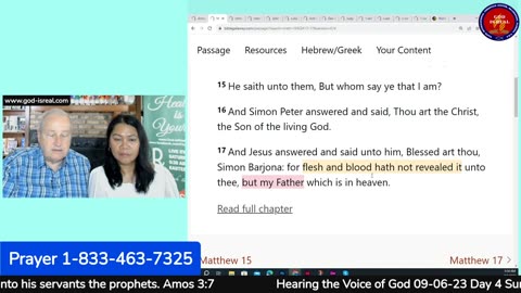 September 6, 2023 Topic: Hearing The Voice of God Day 4 Amos 3:7 - Pastor Chuck Kennedy