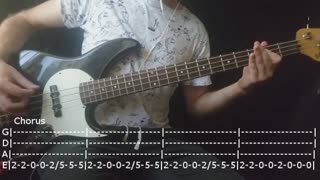 Marilyn Manson - The Fight Song Bass Cover (Tabs)