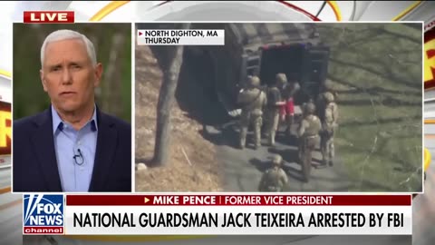 Neocon Mike Pence LOSES IT on Jack Teixeira...