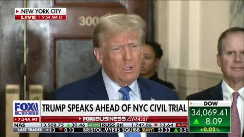 Trump says 'we're going to make America great again' during remarks ahead of trial