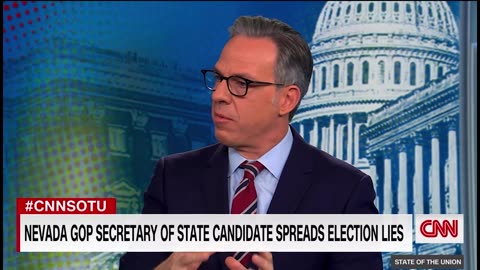 Jim Marchant for SOS in NV 2022 triggers Jake Tapper at CNN