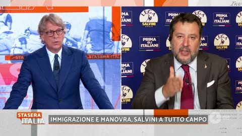 🔴 Matteo Salvini a "Stasera Italia" di Nicola Porro su Rete4.