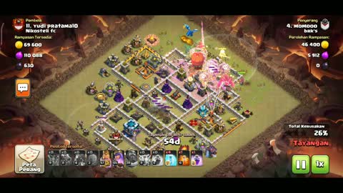 easy 3 Stars war attack TH12 - Clash of Clans