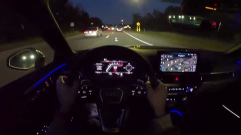 2023 Audi RS5 Coupe Competition - POV Night Drive