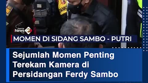 A number of important moments caught on camera at the Ferdy Sambo trial