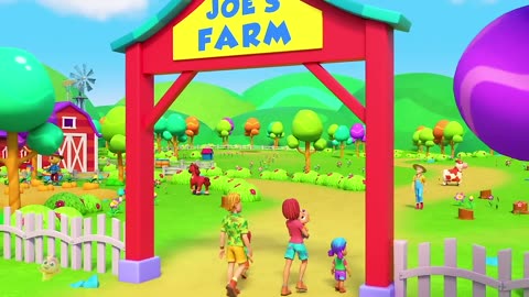 Old Farmer Joe Had A Farm Joes Farm Song For Kids Nursery Rhymes and Baby Songs with Zoobees